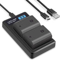 2 Pack NP-FZ100 Battery & Charger for Sony Alpha Cameras