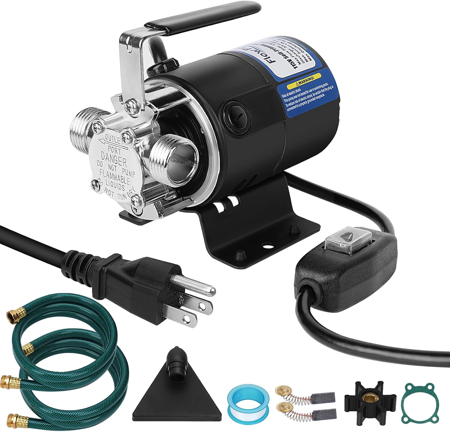 Water Transfer Pump 110V with Convenient Switch for Easy Use