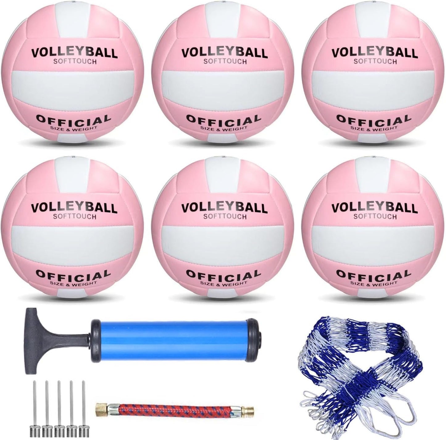 Official Size 5 Synthetic Leather Volleyballs for All Players