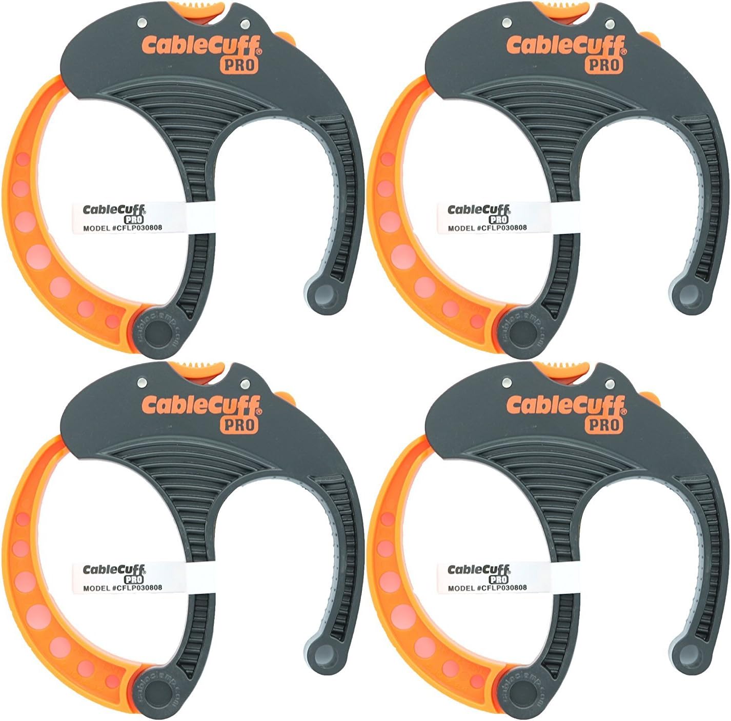 Adjustable Cable Cuff PRO (4 Pack) for Easy Cord Management
