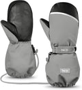 MCTi Waterproof Kids Ski Mittens: Warm & Cozy Sherpa Lining
