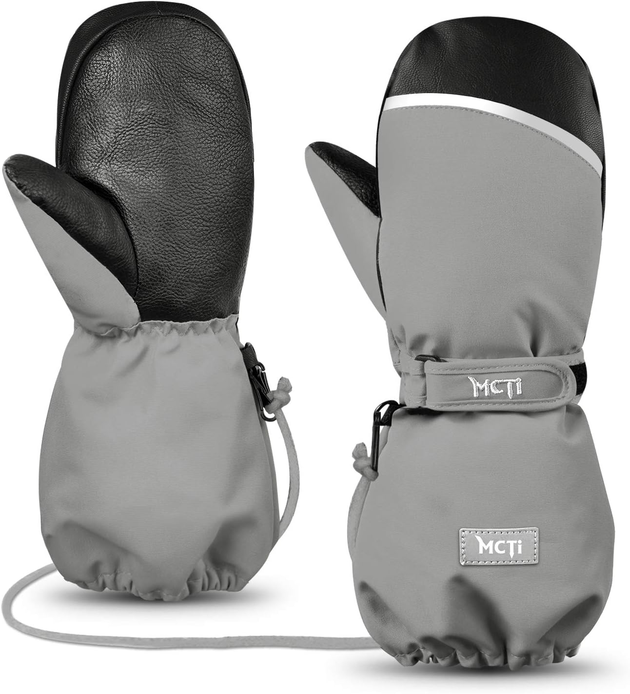 MCTi Waterproof Kids Ski Mittens: Warm & Cozy Sherpa Lining