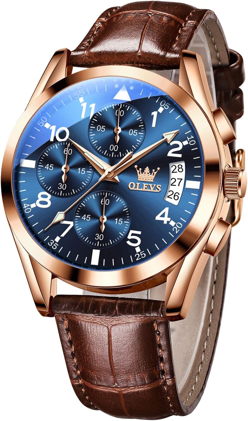 OLEVS Men's Chronograph: Fashionable & Waterproof