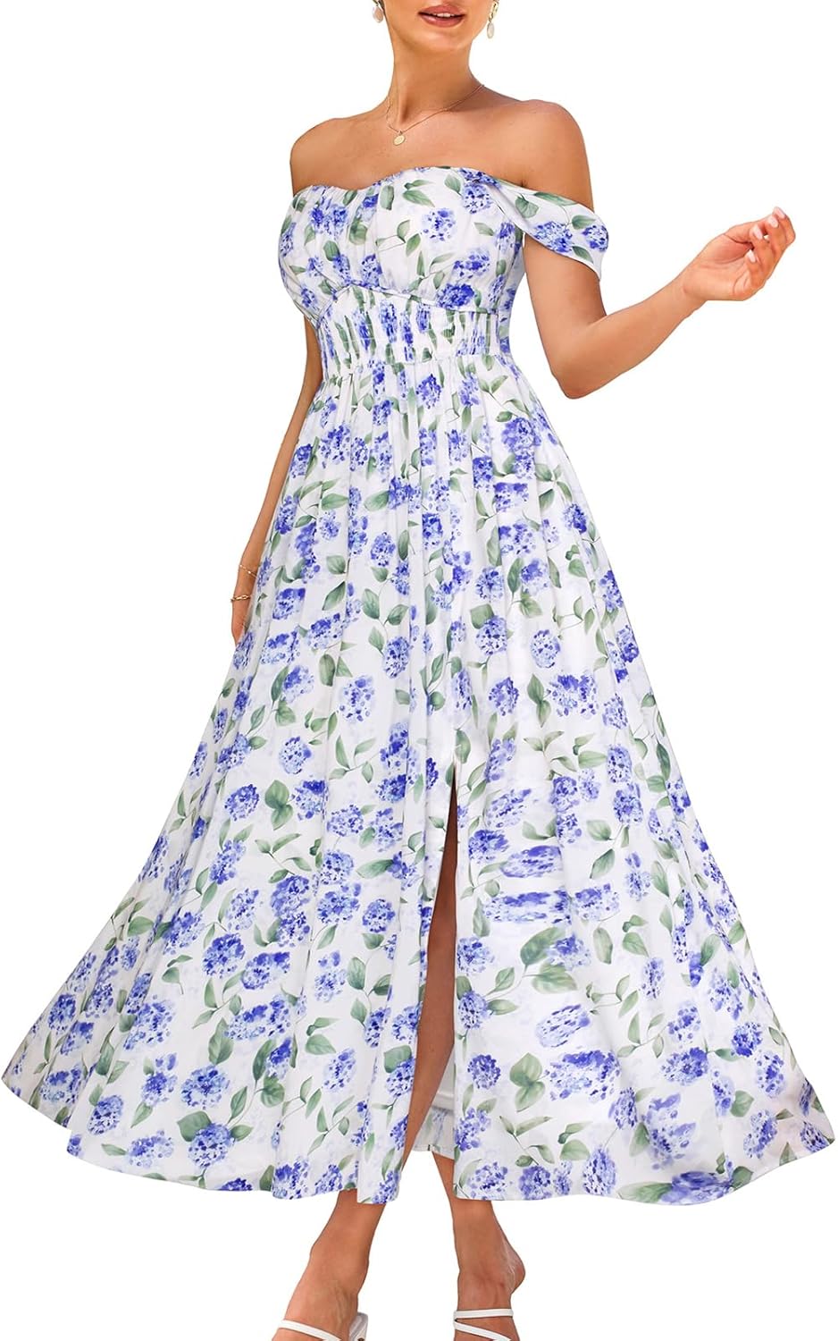 GRACE KARIN Women's Summer Floral Print Maxi Dress for All Occasions