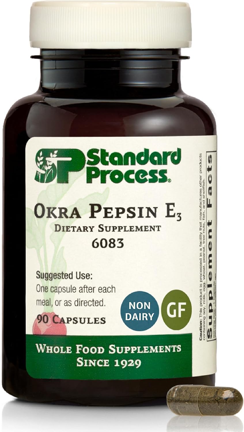 Okra Pepsin E3 for Digestive Health and Bowel Cleanse