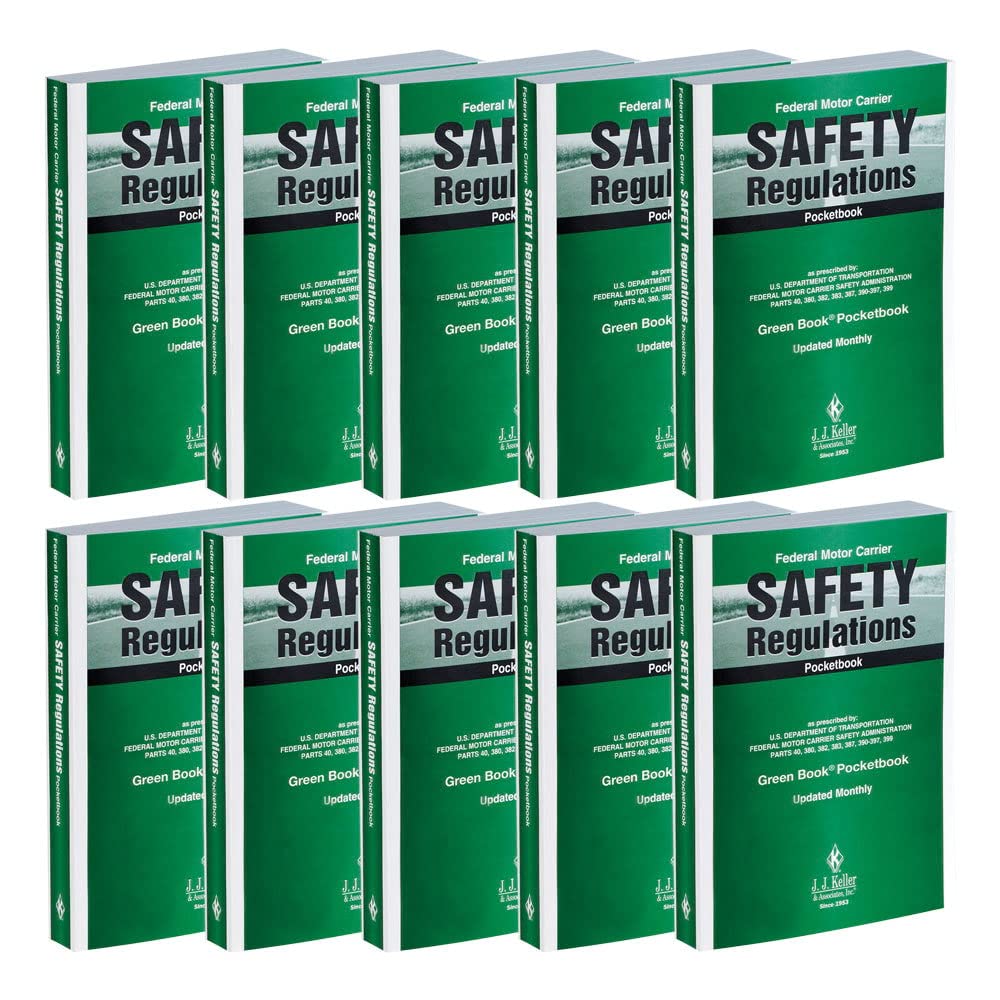 FMCSA Regulations Pocketbook 10 Pack for Fleet Safety 5ft x 7ft