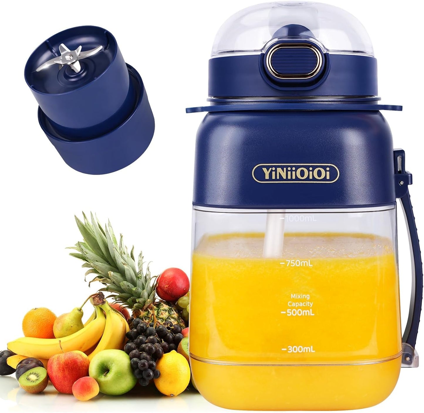 Powerful 10-Blade Portable Smoothie Blender