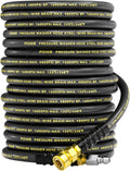 POHIR 3/8 in Pressure Washer Hose 100ft - 4800 PSI Durable Line