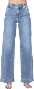 Astylish Wide Leg High Waisted Jeans - Trendy 2025 Fit