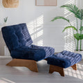 MAXYOYO Accent Chair with Ottoman Adjustable Backrest - Cozy Reclining