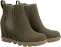 Athlefit Women's Wedge Chelsea Ankle Booties - Comfortable Hidden Heel