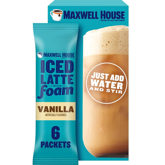 Maxwell House Iced Vanilla Latte Mix - 6 Packets
