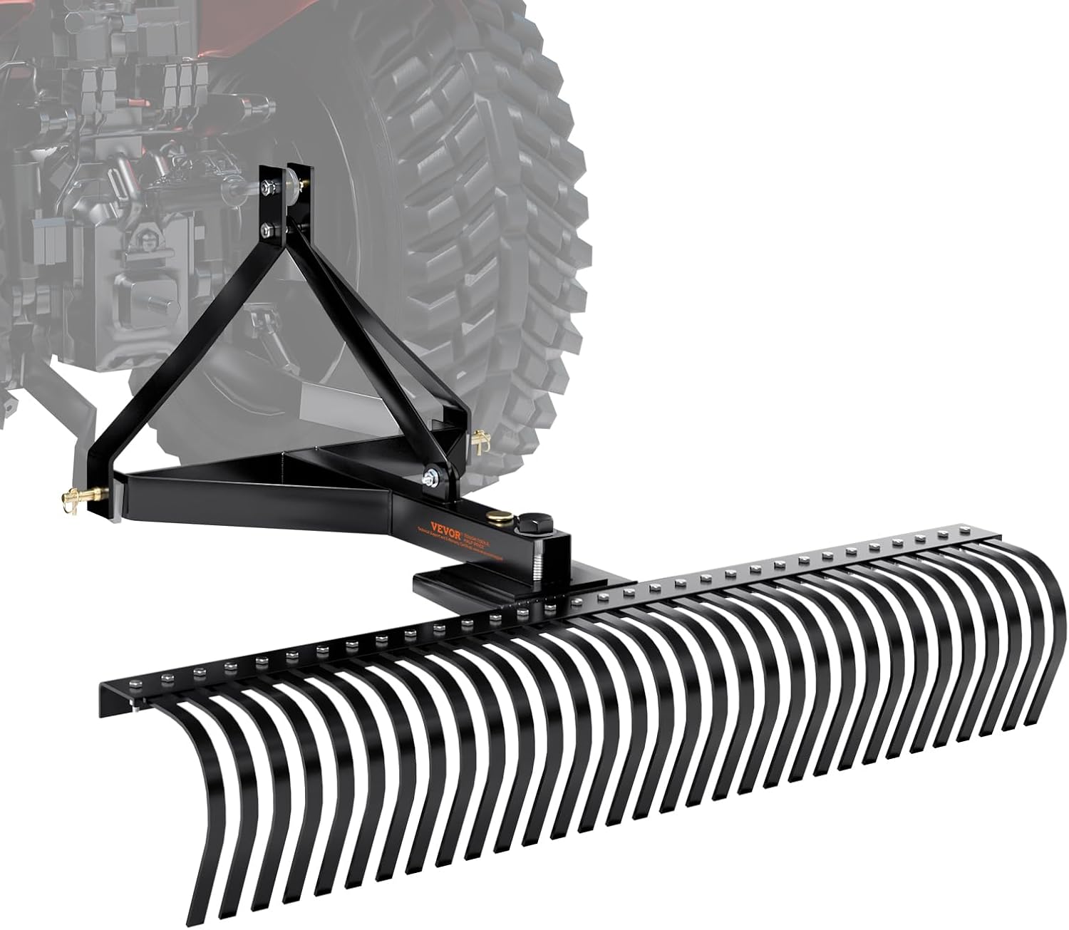 VEVOR 60-inch Tow Behind Dethatcher for Efficient Lawn Care