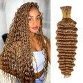 Blonde Deep Water Wave Human Braiding Hair 2-Pack - Boho Knotless