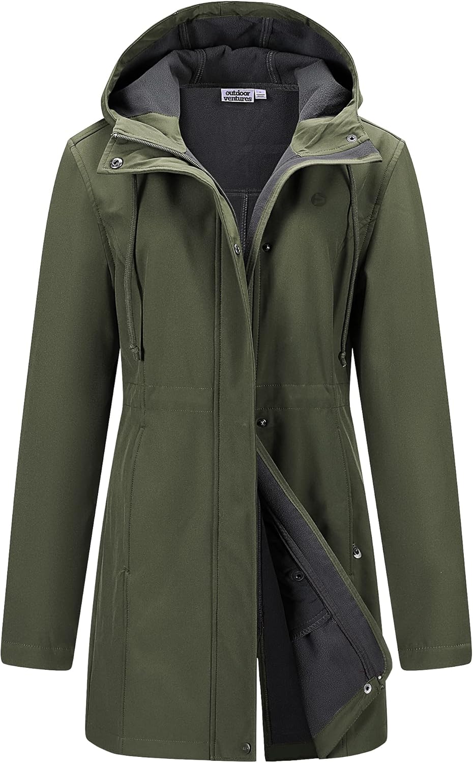 Outdoor Ventures Women's Lightweight Waterproof Fleece Jacket