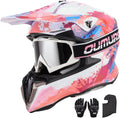 Adult Dirt Bike Helmet Size M-L-XL-XXL with Goggles Gloves Mask
