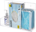 Acrylic Hygiene Dispenser Station with 3 Compartments - Compact
