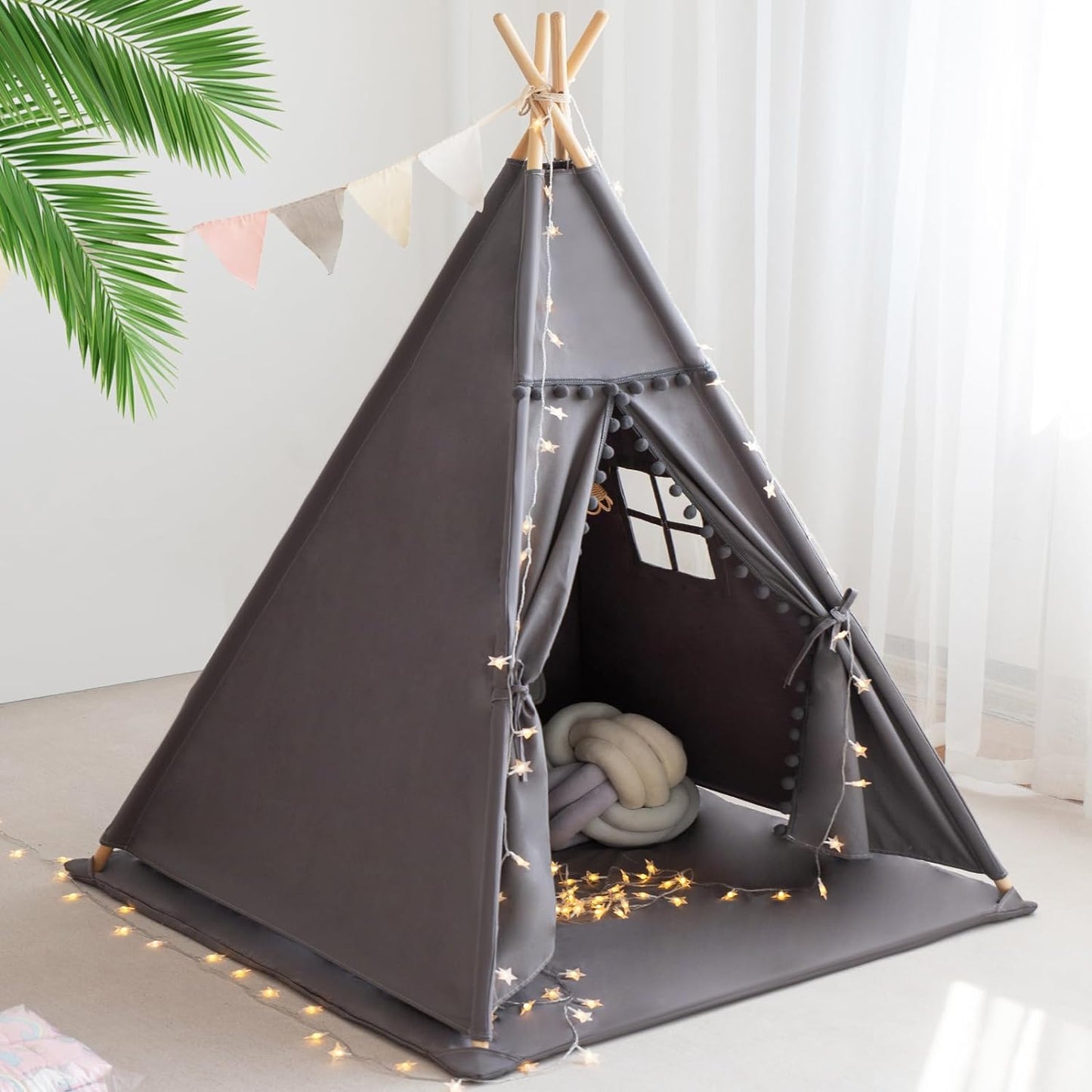 Foldable Kids Teepee Tent Set - Spark Hours of Fun! 