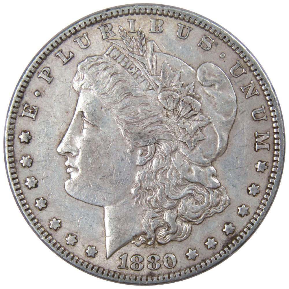 1880 Morgan Dollar XF EF Extremely Fine 90% Silver Coin Collectible
