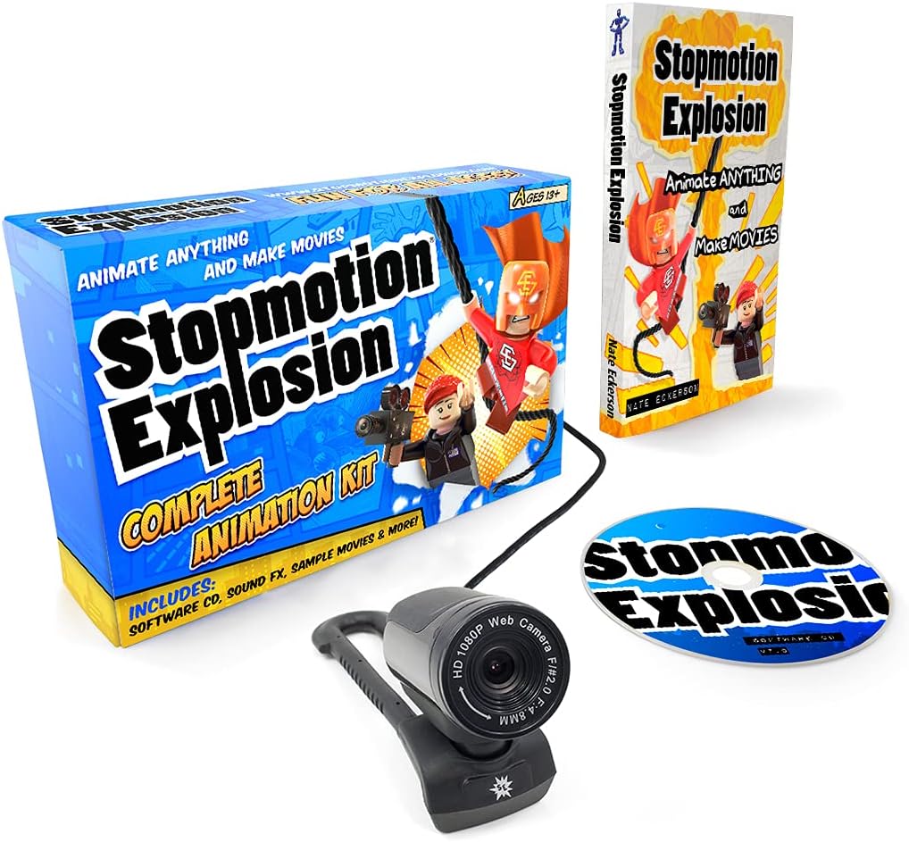 Complete HD Stop Motion Animation Kit with 1080P Camera