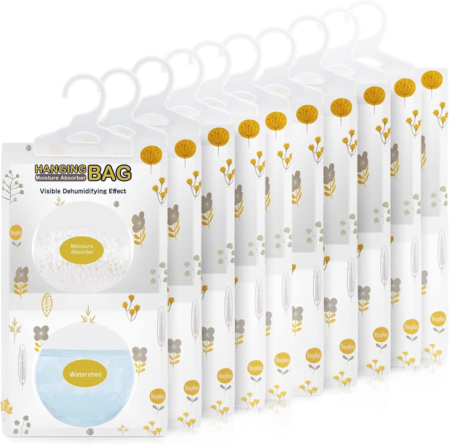 Vacplus 10 Pack Closet Dehumidifiers - Fragrance Free