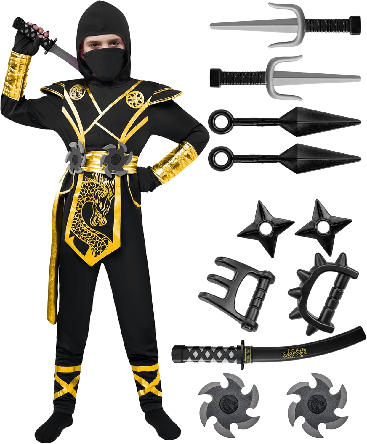 Spooktacular Creations Halloween Ninja Costume for Kids Fun