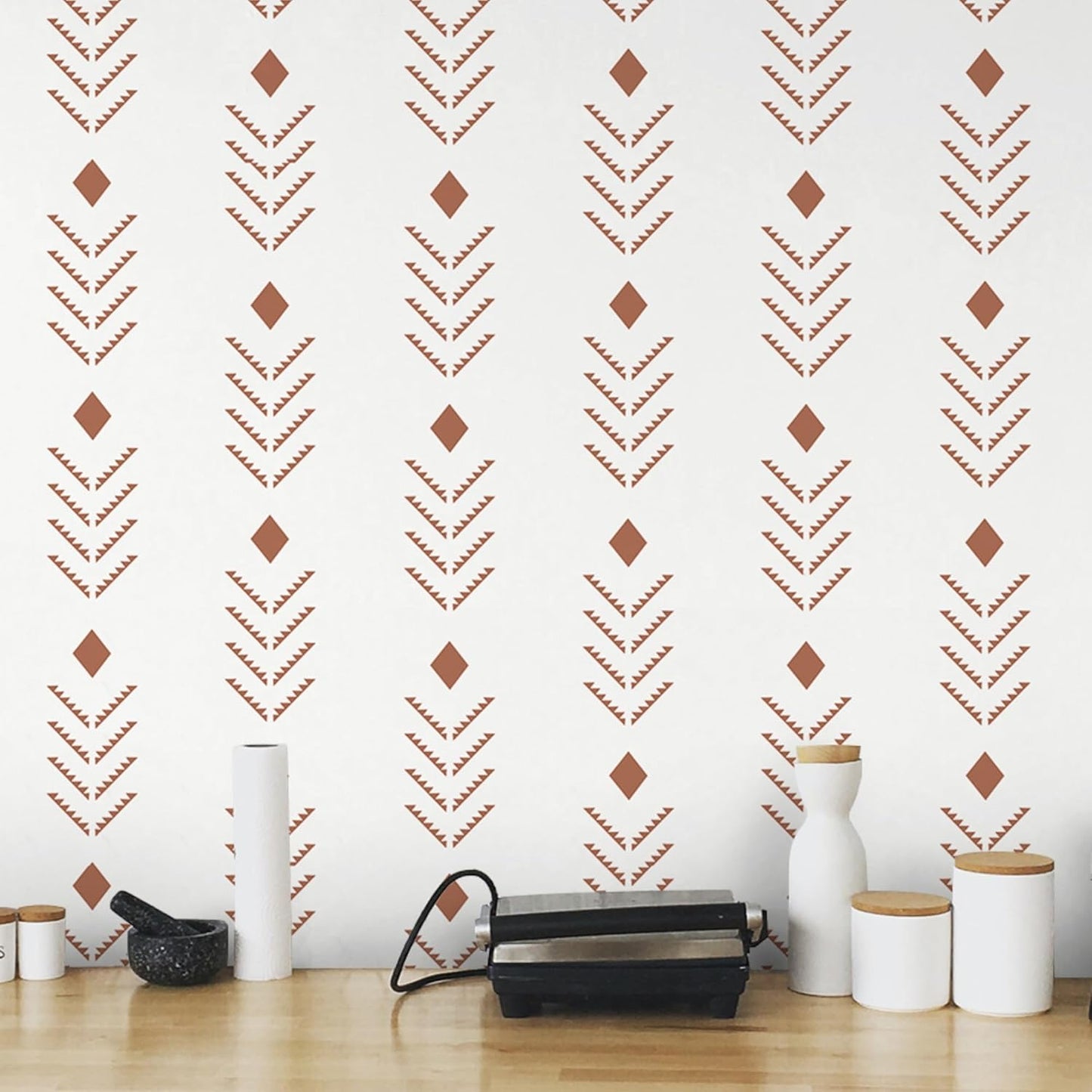 Ismoon Boho Peel and Stick Wallpaper for Modern Home Decor