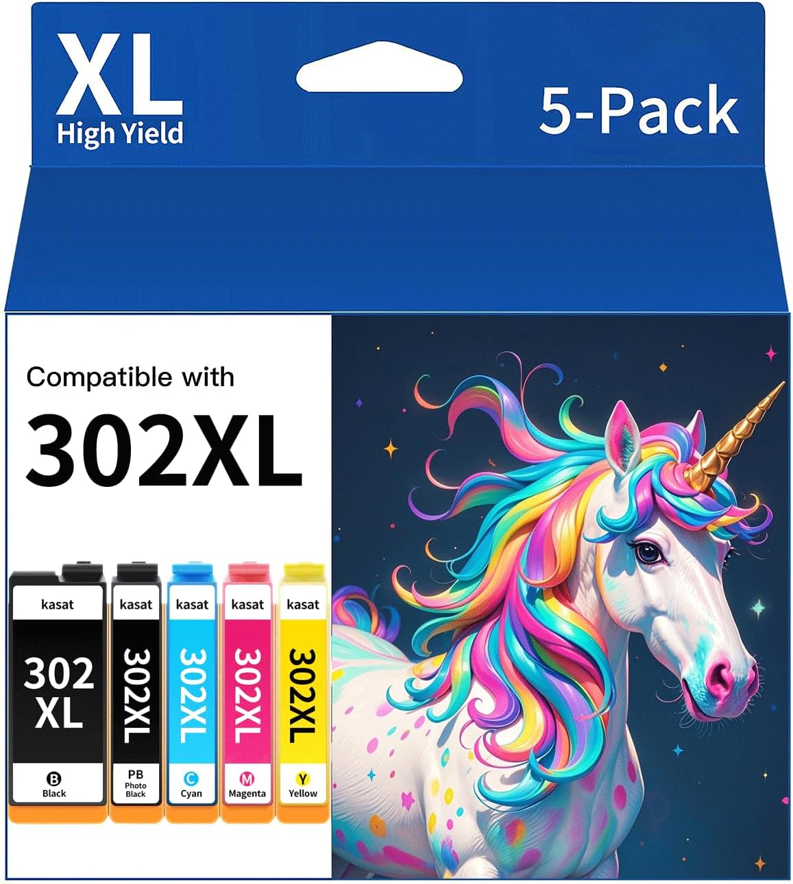 KASAT 302xl Ink Cartridges Replacement for Quality Printing