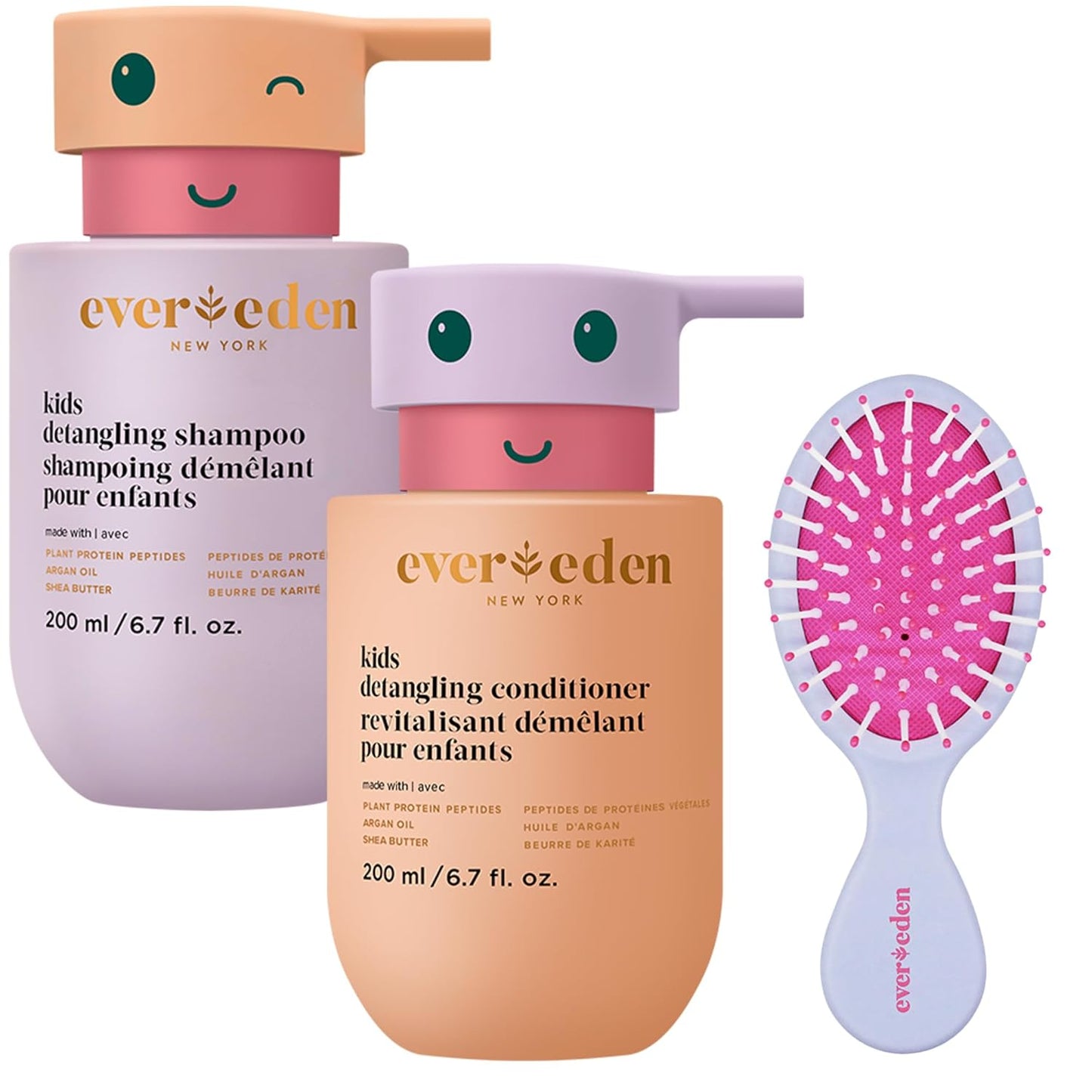 Happy Hair Duo: Vegan Set with Detangler Brush