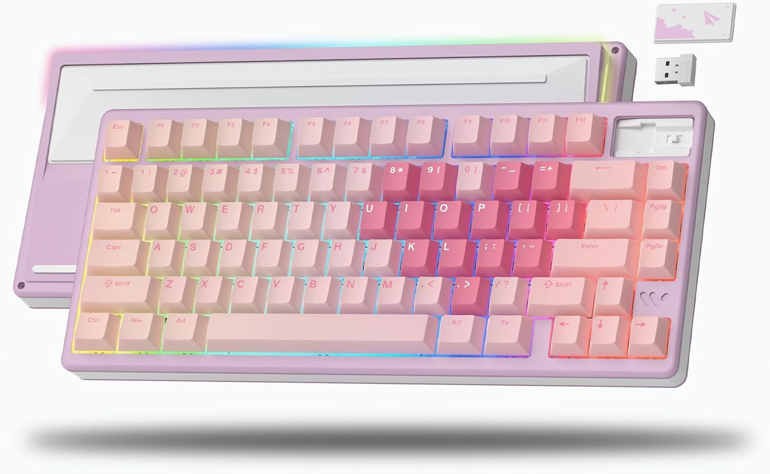Womier 75% Wireless Mechanical Keyboard with RGB Backlit