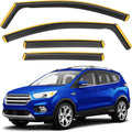 Shatterproof In-Channel Rain Guards for Ford Escape 2013-2019 - Quiet
