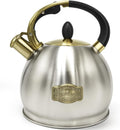 Stove top Whistling Tea Kettle 2.64 Qt - Durable 5-Layer Base