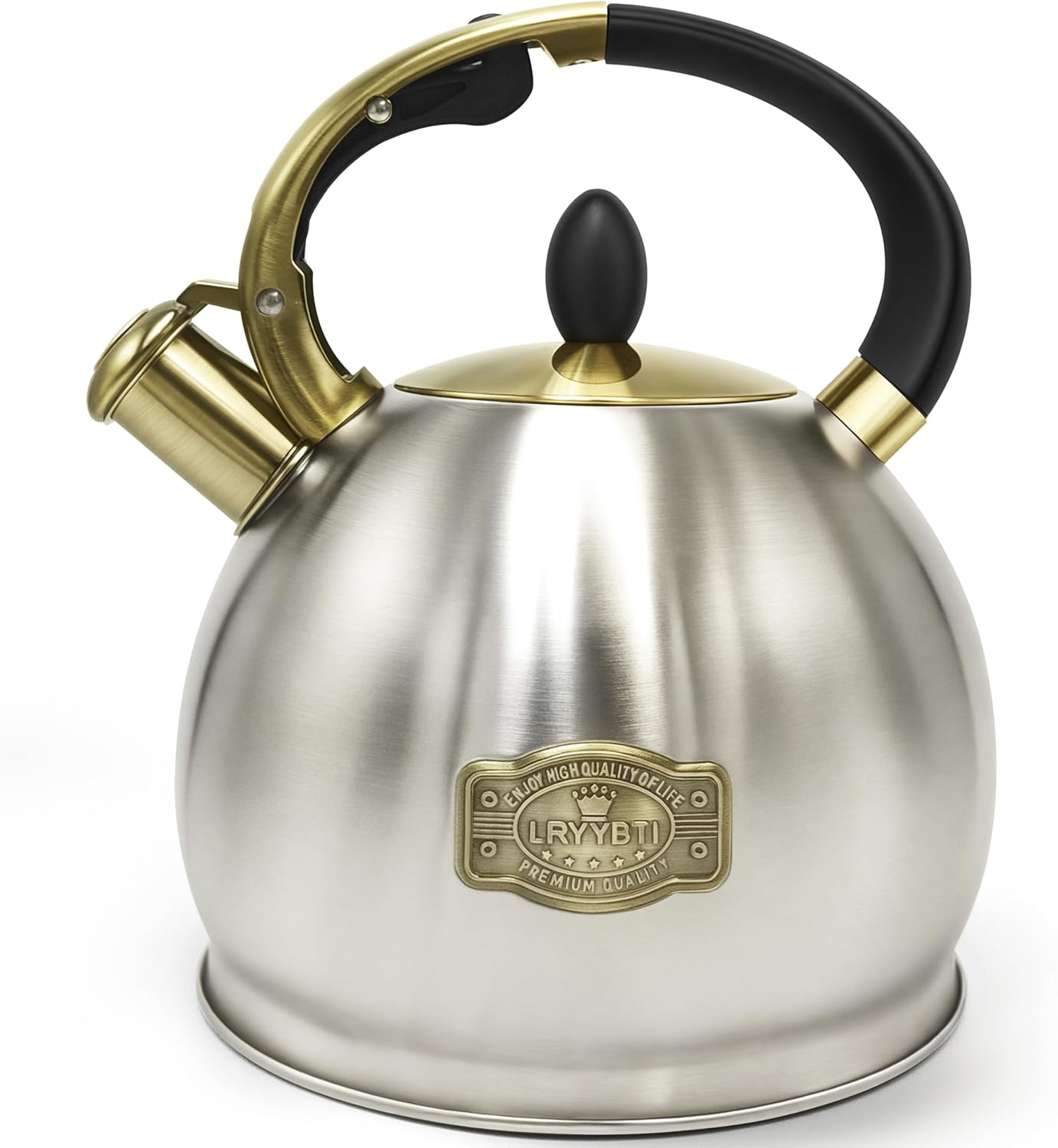 Stove Top Whistling Tea Kettle for Camping & Kitchen Use