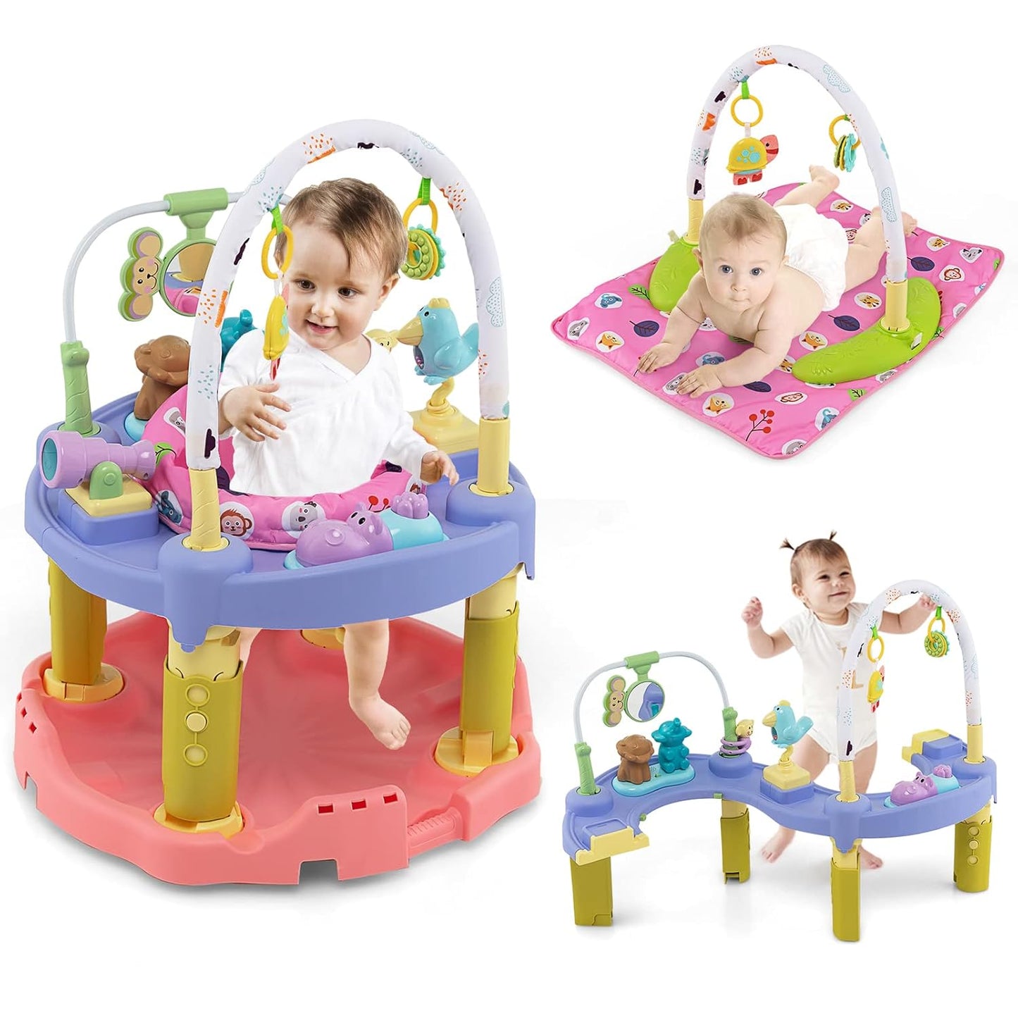 3-Stage Baby Bouncer Activity Center for Infants & Toddlers