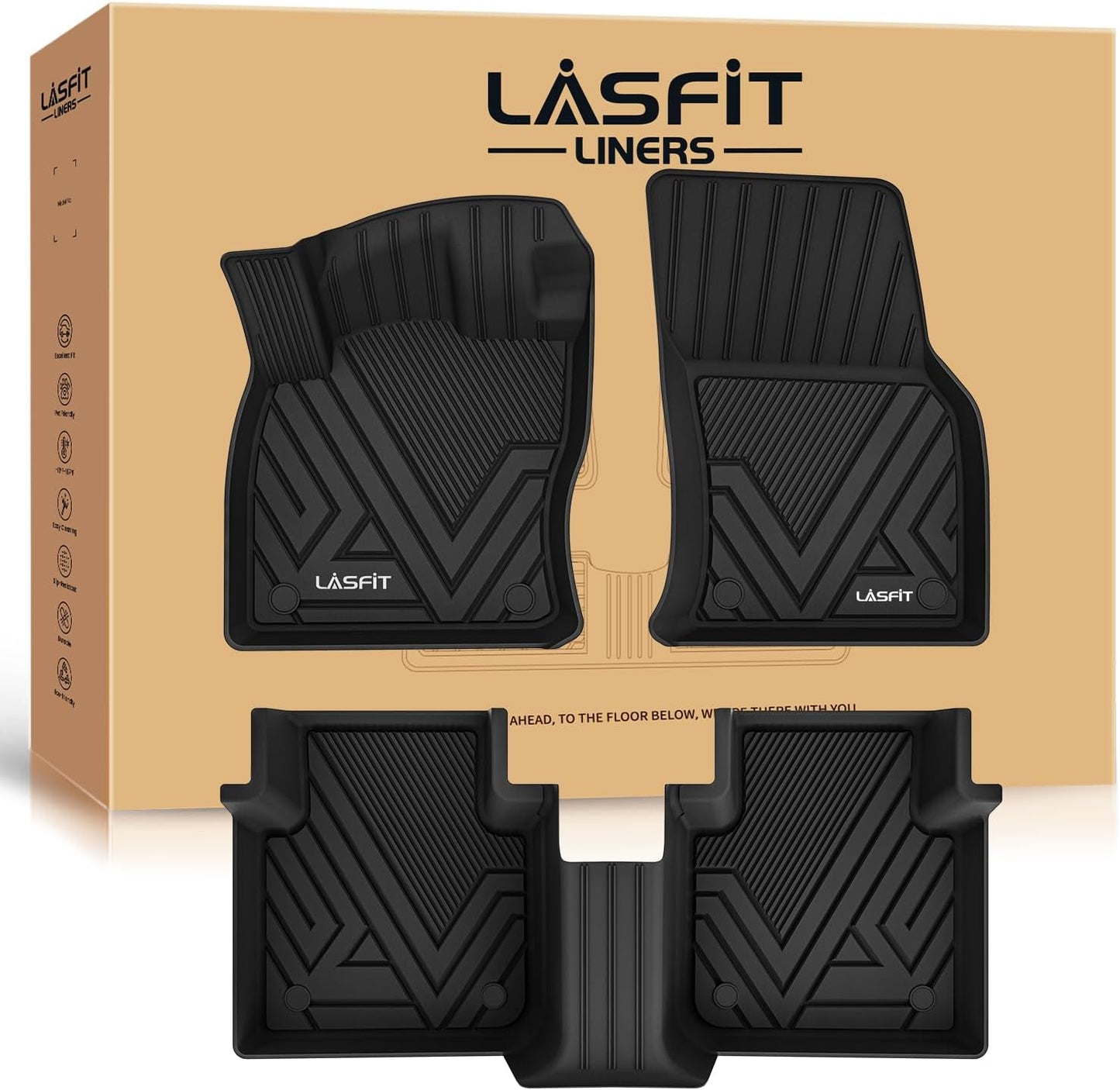 Custom Fit LASFIT Floor Mats for Volkswagen Tiguan 2018-2024