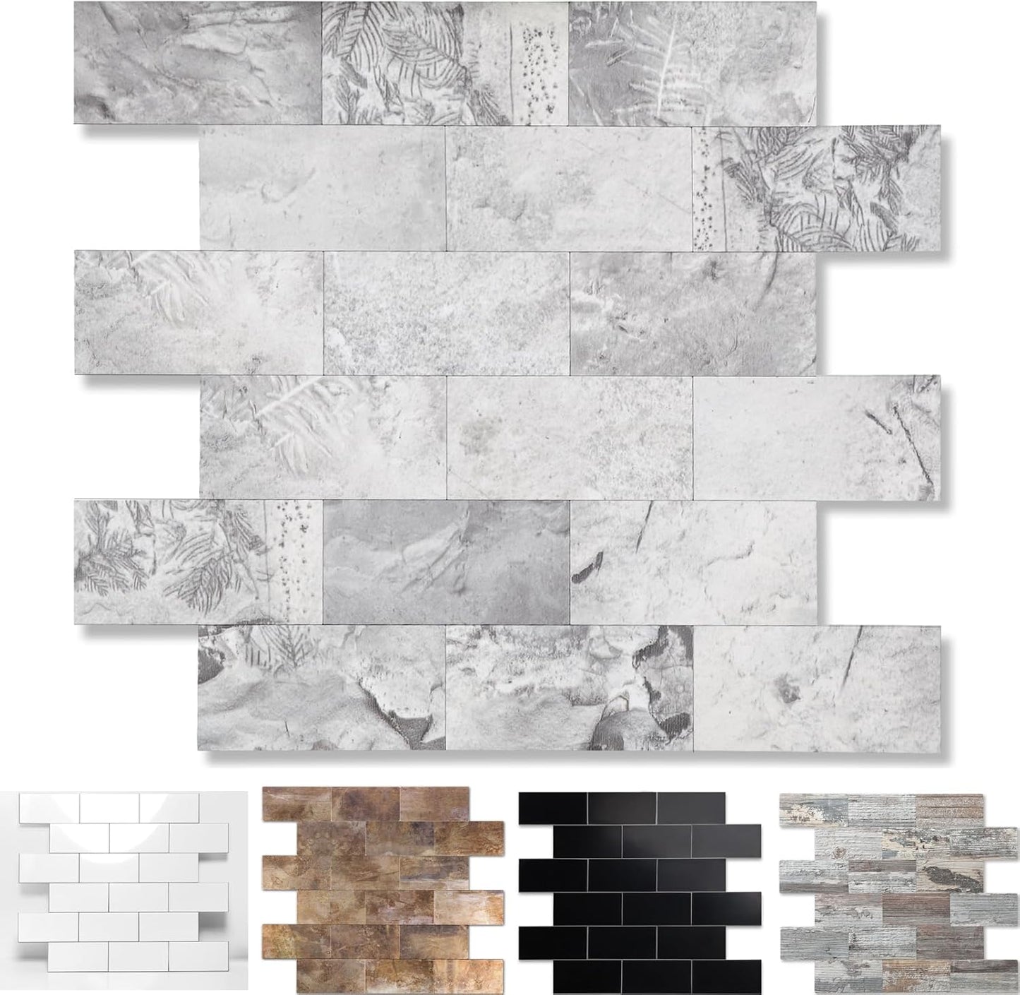 20-Pack Peel and Stick Tile Backsplash for Kitchen and Bathroom