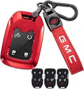 Holust Key Fob Cover Case for GMC Sierra Yukon Acadia - Red Protector