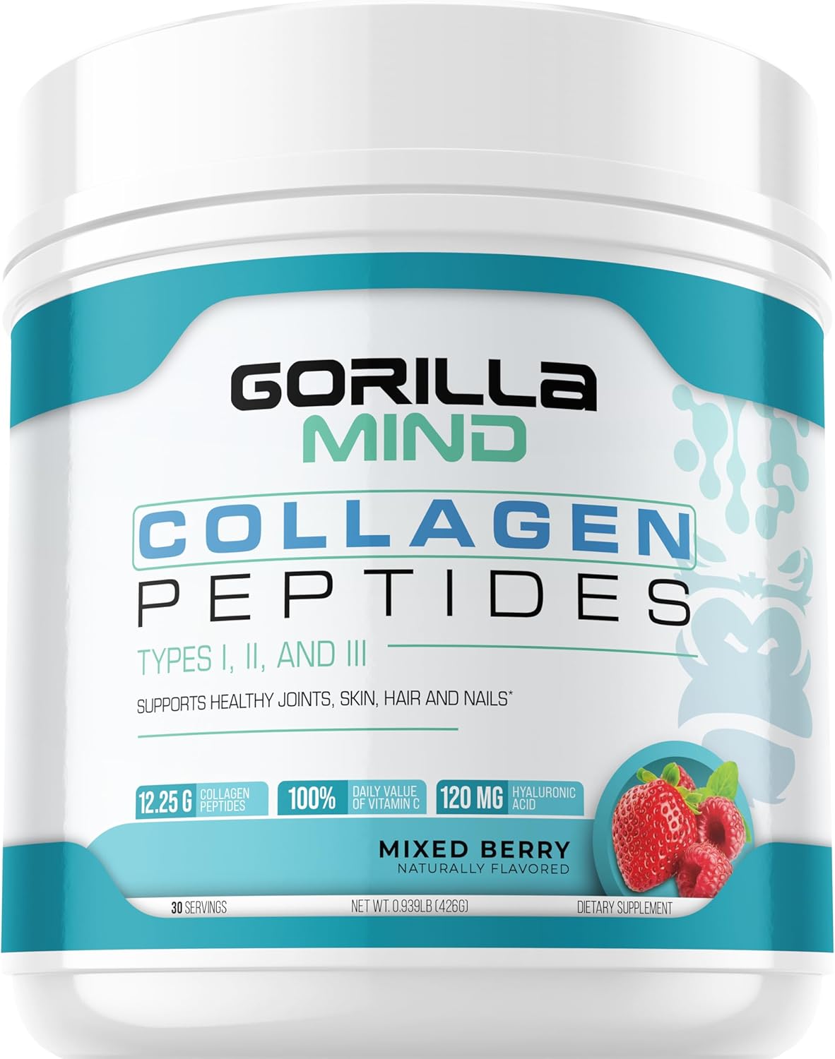 Gorilla Mind Collagen Peptides Powder for Joint Health