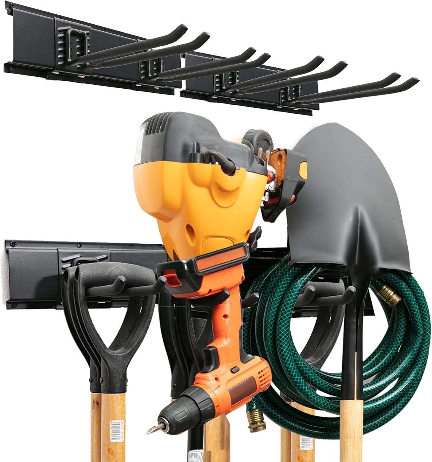 Garage Tool Organizer Wall Mount - Sturdy Storage Rack for Tools