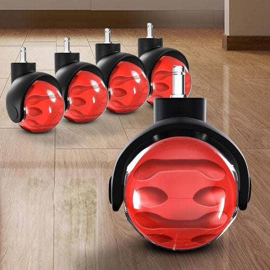 Silent & Safe Sytopia Red Chair Wheels