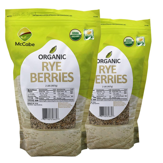 McCabe Organic Rye Berries - Nutrient-Rich Whole Grains