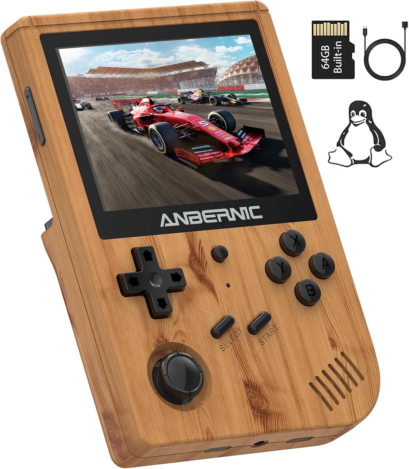 RG351V Handheld Game Console with 2521 Games and 3.5 Inch Screen