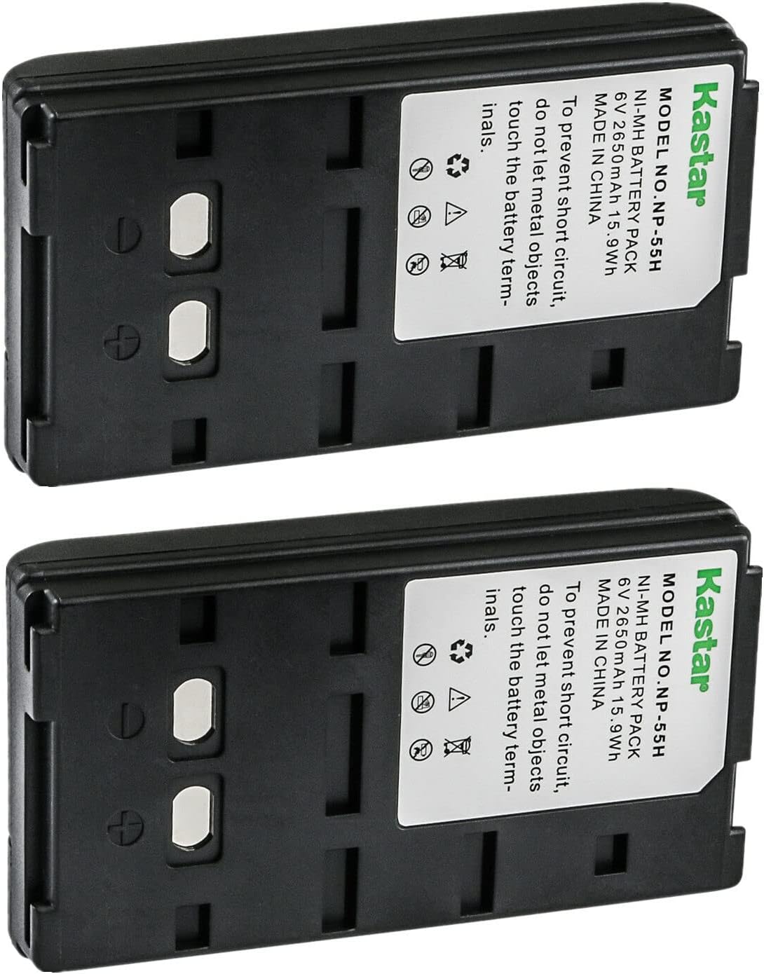 Kastar NP-55H 6.0V 2650mAh Battery Replacement for Sony Cameras