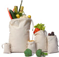 Cotton Muslin Bags 12x20 in, 50 Pack - Durable Organic Reusable