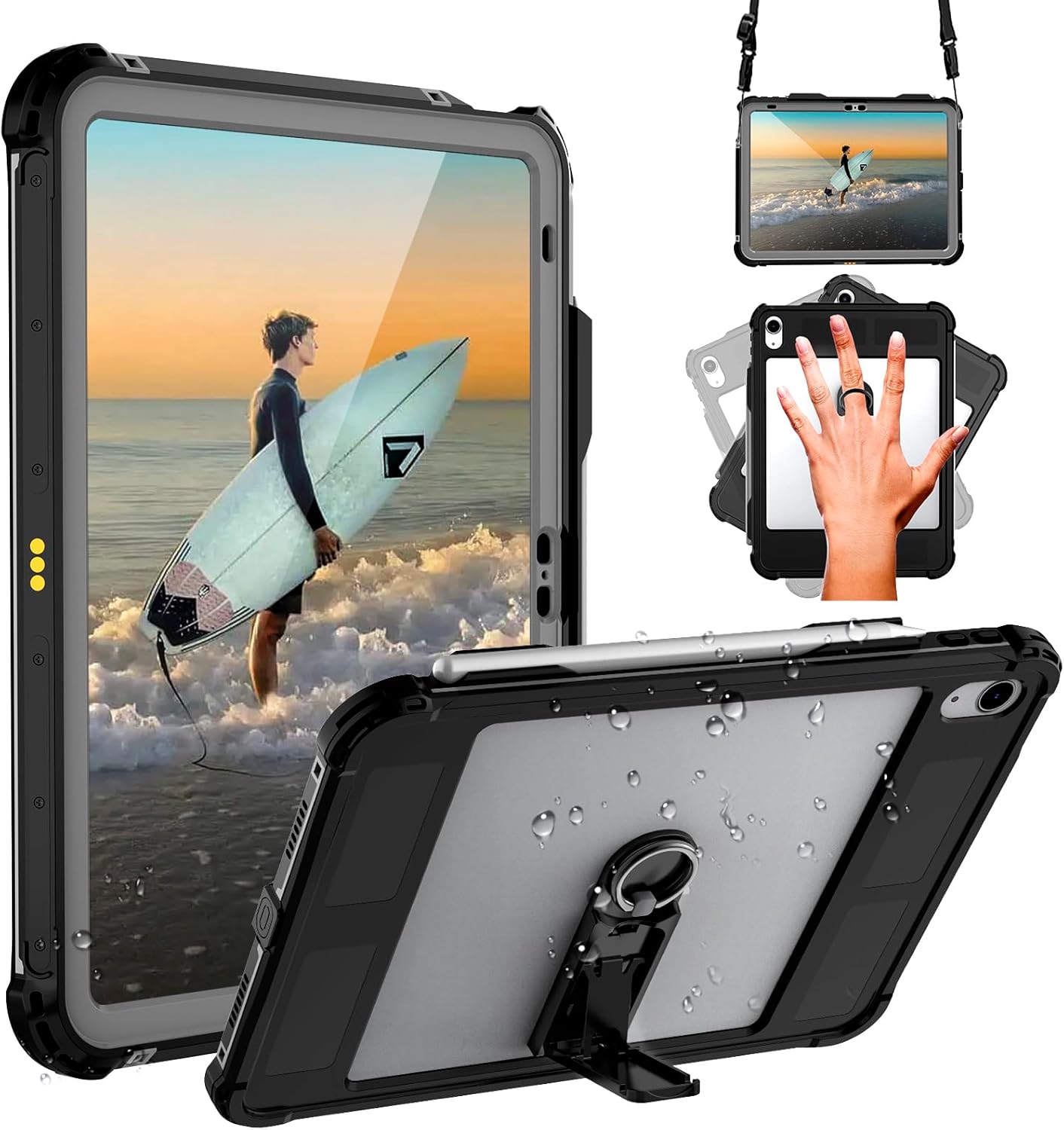 MRUOZRUI Waterproof Case for iPad 11 and 10th Gen 10.9 in