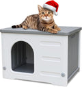 Waterproof Outdoor Cat House for Feral Cats - Sturdy & Spacious
