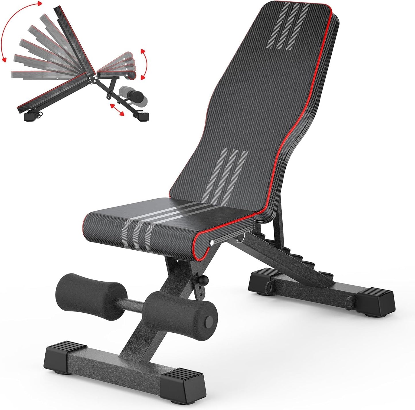 Adjustable Foldable Weight Bench for Home Gym Workouts