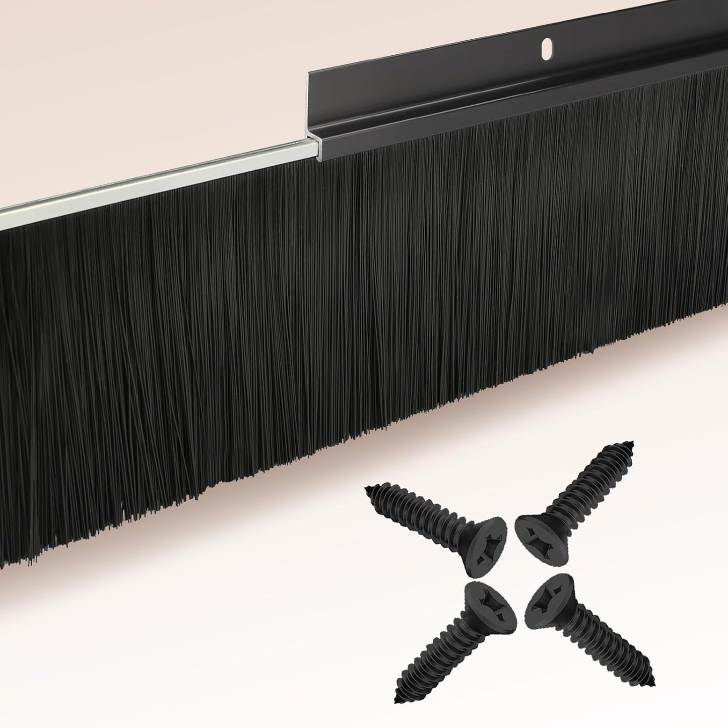 8-Pack Garage Door Brush Seal for Effective Draft Protection