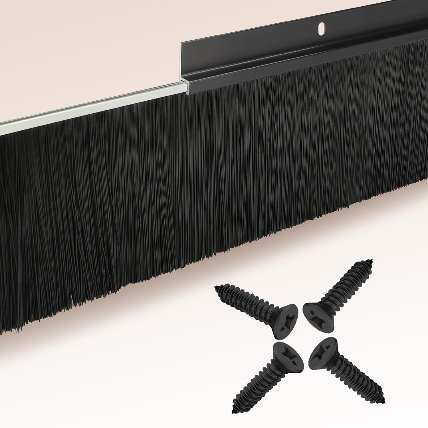 8-Pack Garage Door Brush Seal for Effective Draft Protection