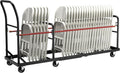 Folding Chair Cart with Wheels 500 LBS Capacity - Heavy Duty Transport